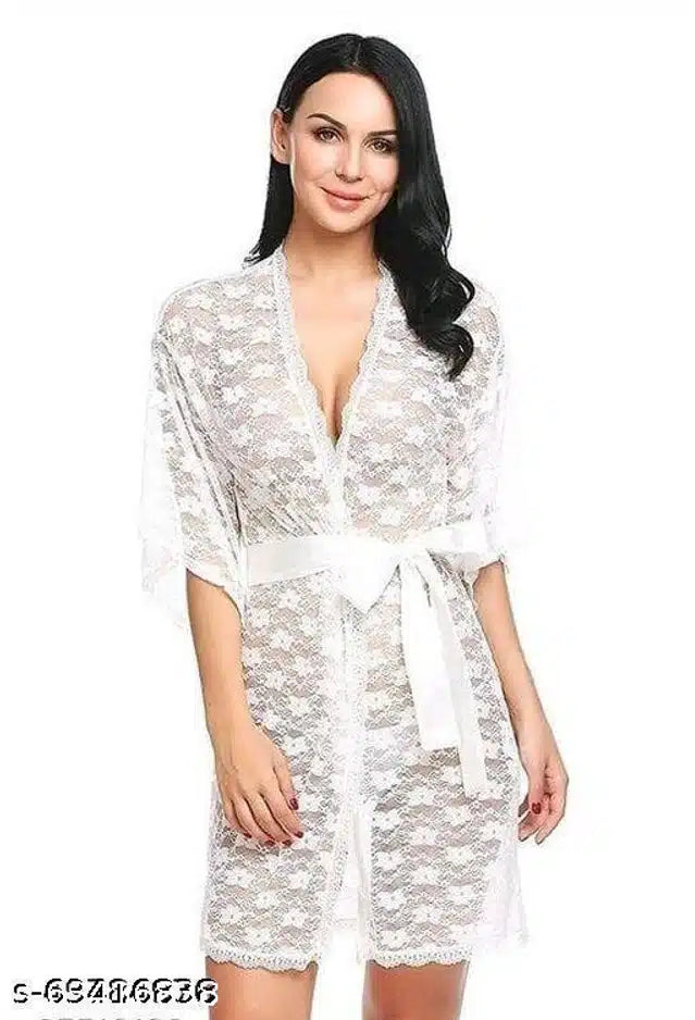 Babydolls for Women (White, M) (Set of 1)