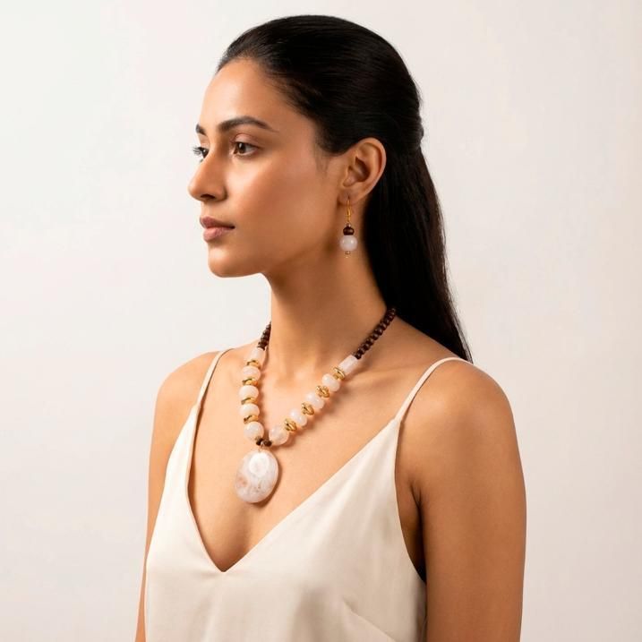 Gold Plated Beaded Jewellery Set